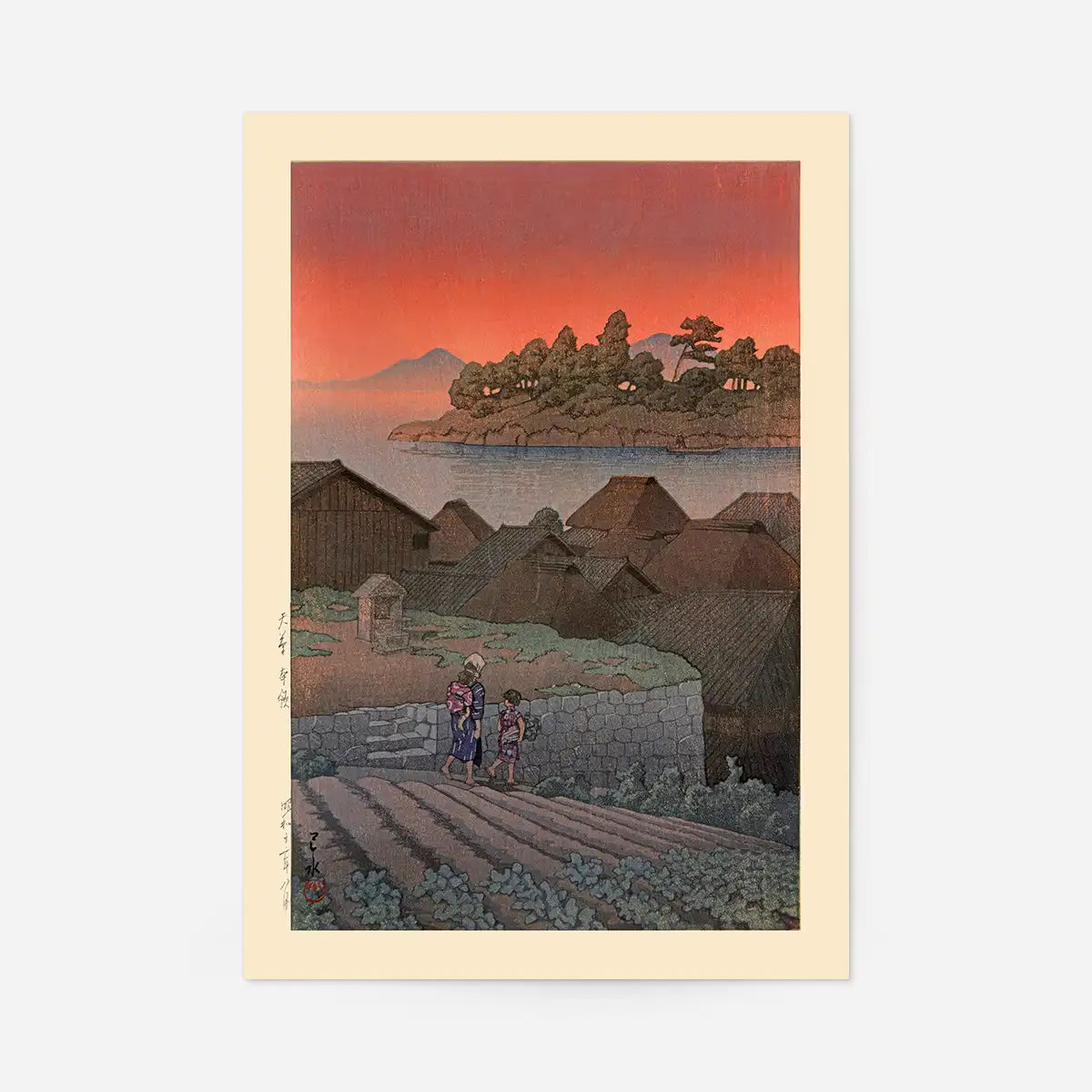 Amakusa Print by Hasui Kawase