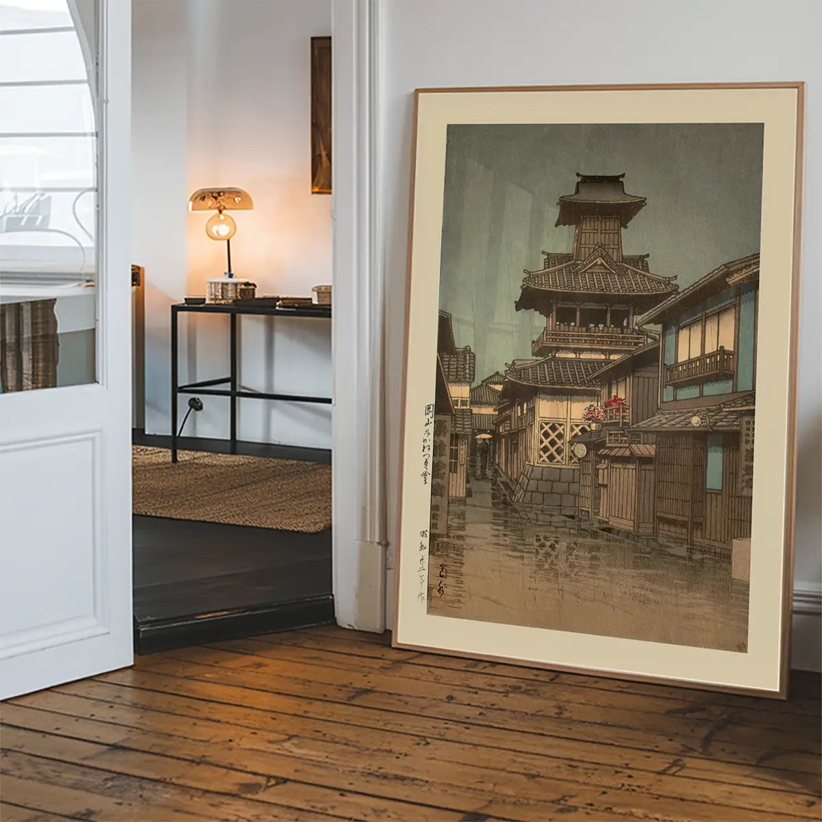 Bell Tower at Okayama Print by Hasui Kawase