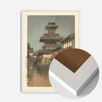 Bell Tower at Okayama Print by Hasui Kawase