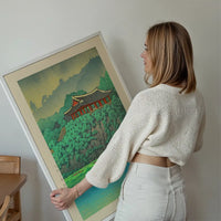 Botan Dai at Ping-yang, Korea Print by Hasui Kawase