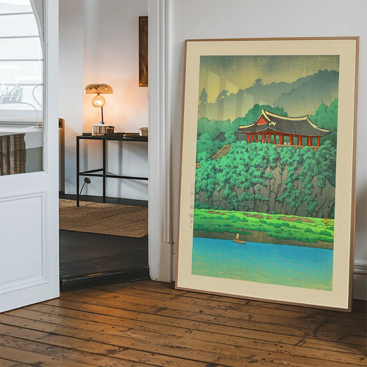 Botan Dai at Ping-yang, Korea Print by Hasui Kawase