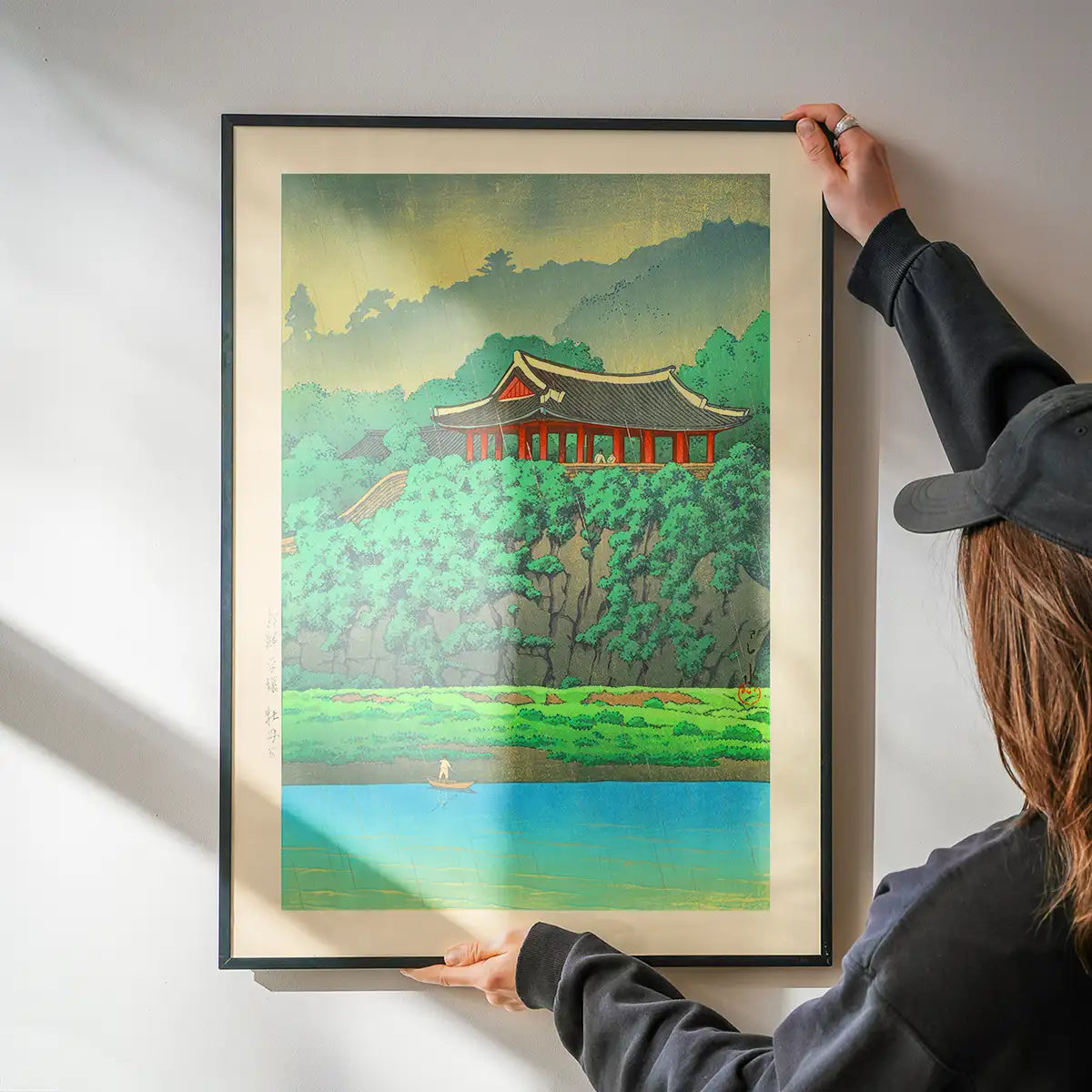 Botan Dai at Ping-yang, Korea Print by Hasui Kawase