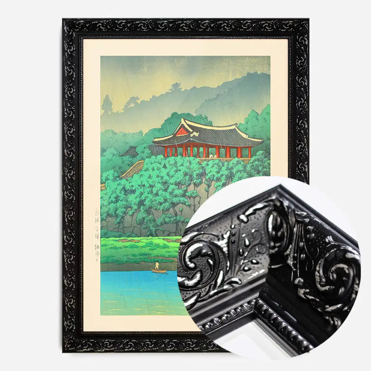 Botan Dai at Ping-yang, Korea Print by Hasui Kawase
