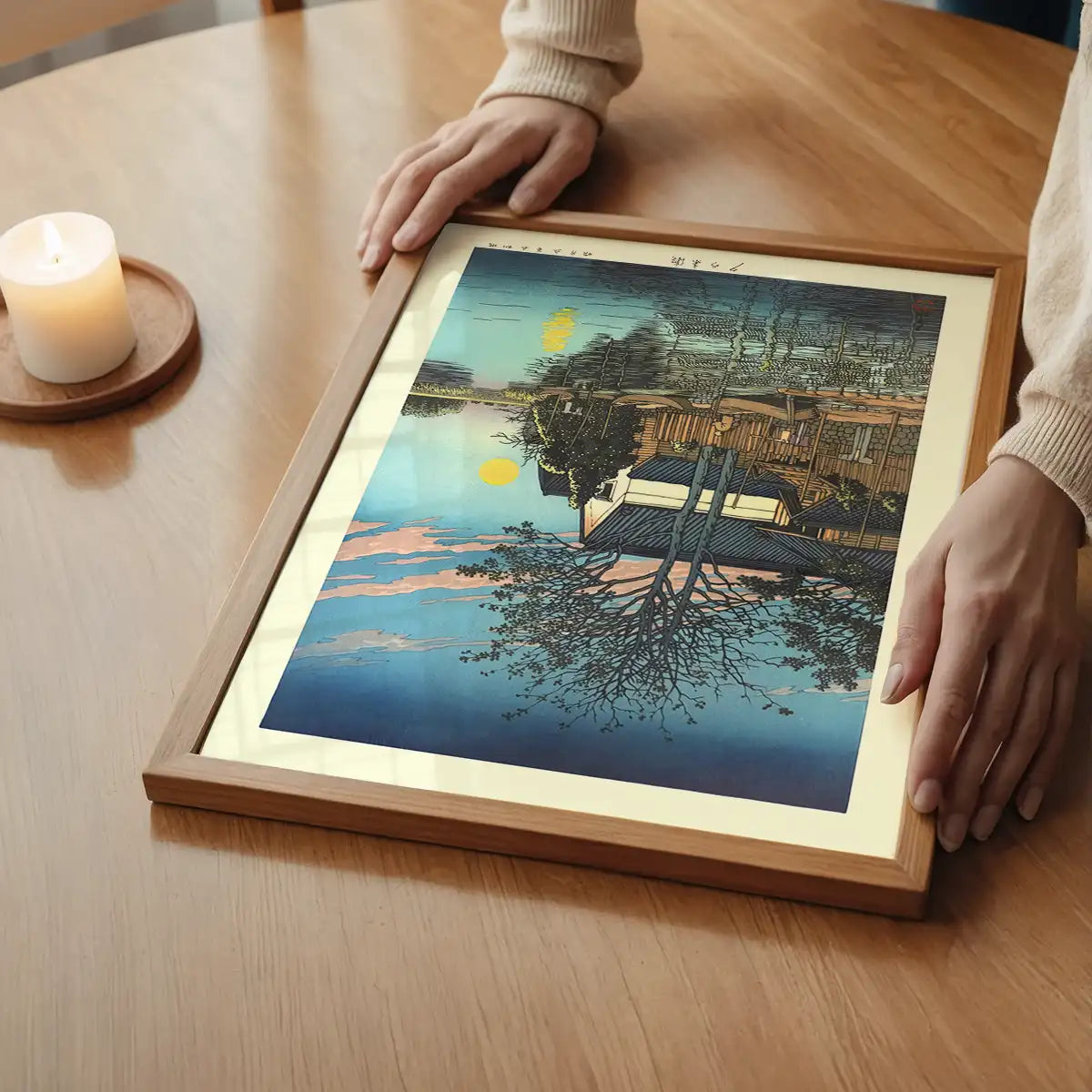 Evening at Itako Print by Hasui Kawase