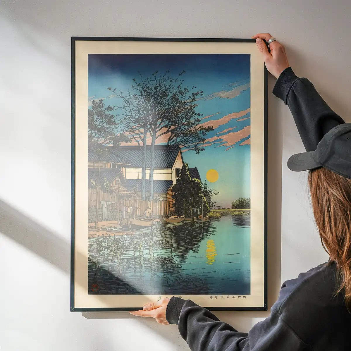 Evening at Itako Print by Hasui Kawase