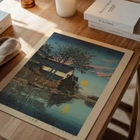 Evening at Itako Print by Hasui Kawase