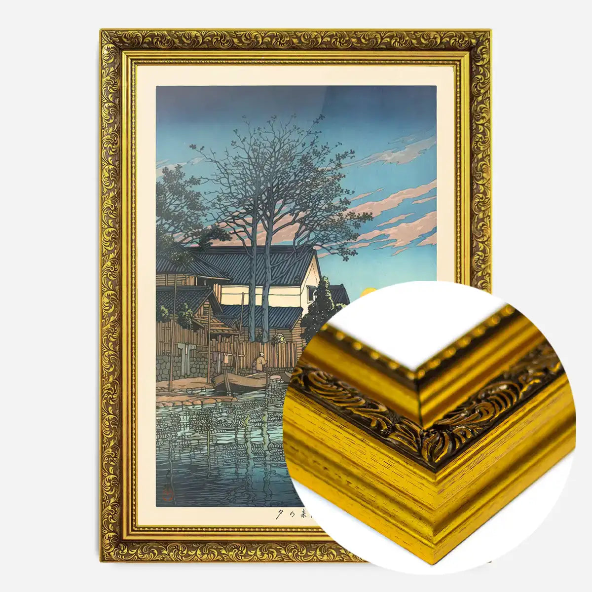 Evening at Itako Print by Hasui Kawase
