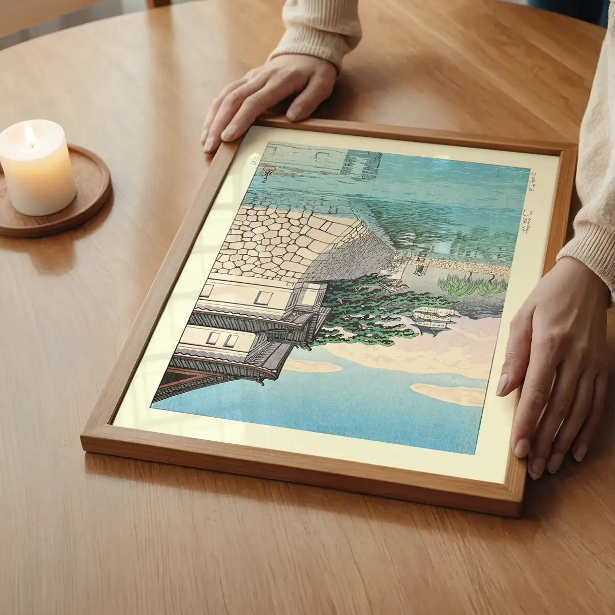 Kikyomon Gate Print by Hasui Kawase