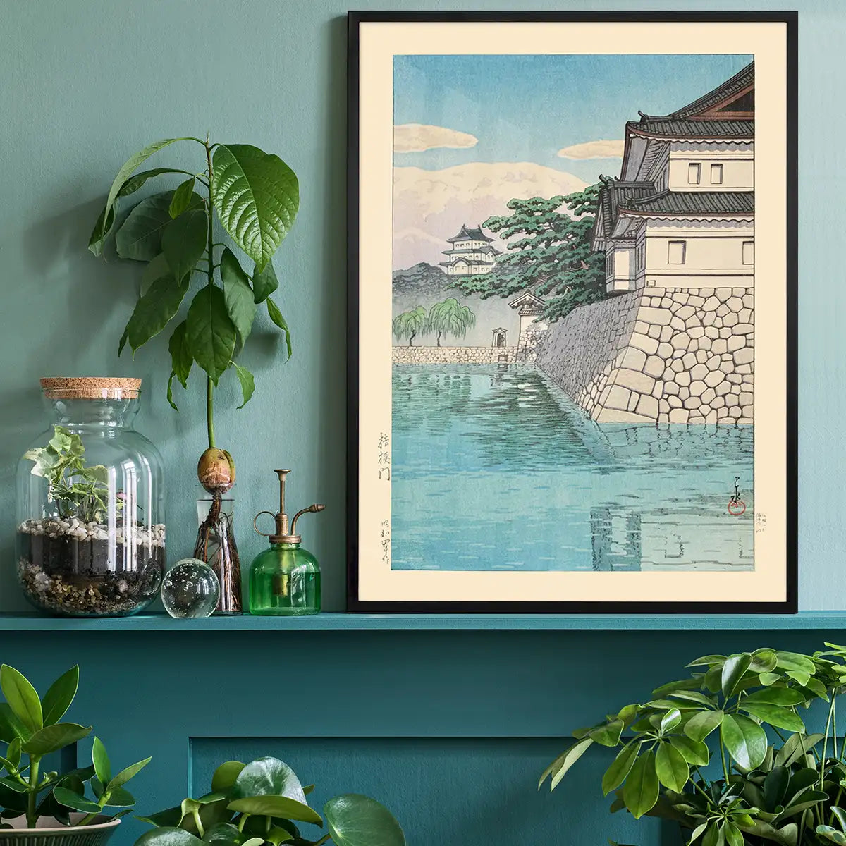 Kikyomon Gate Print by Hasui Kawase