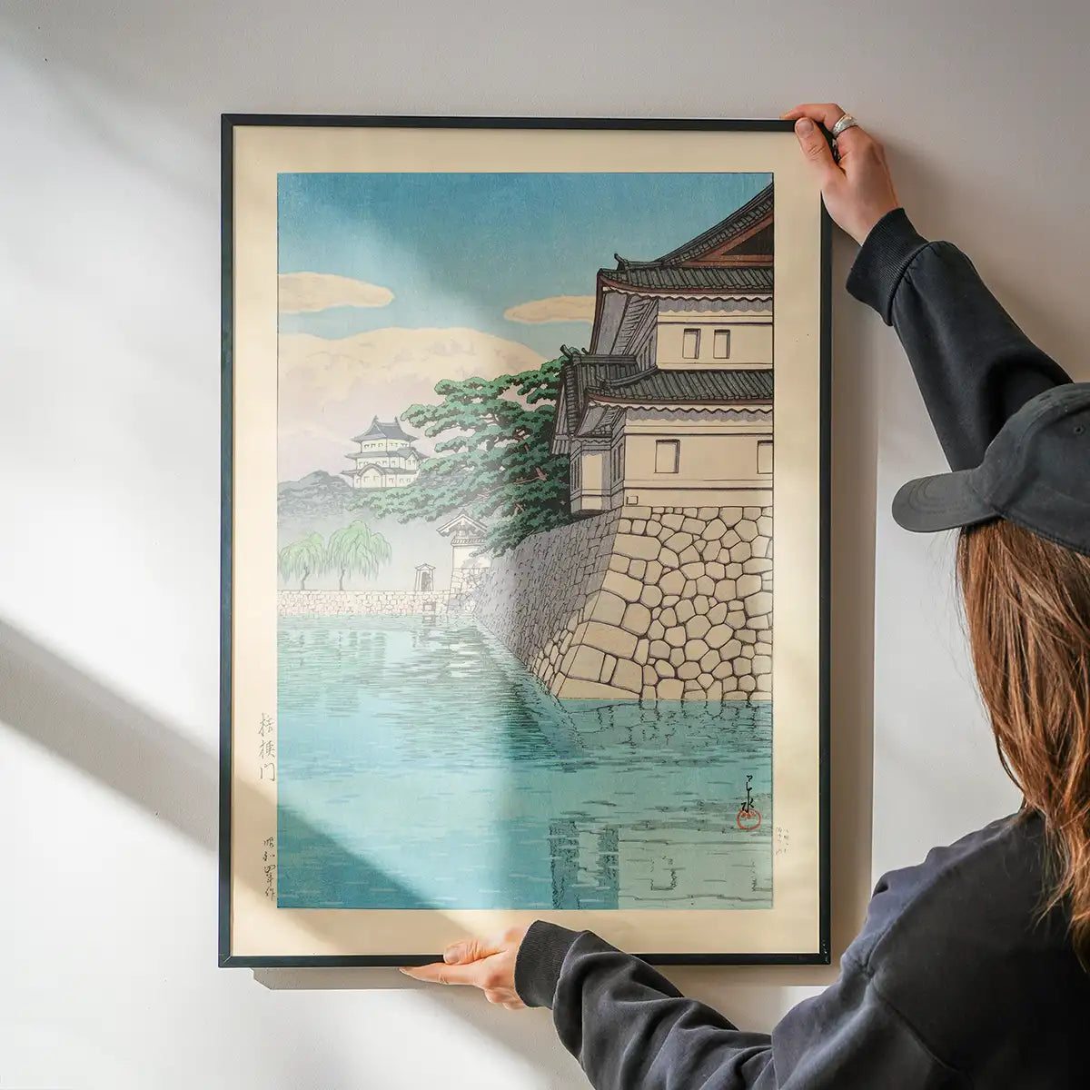 Kikyomon Gate Print by Hasui Kawase