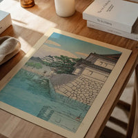 Kikyomon Gate Print by Hasui Kawase