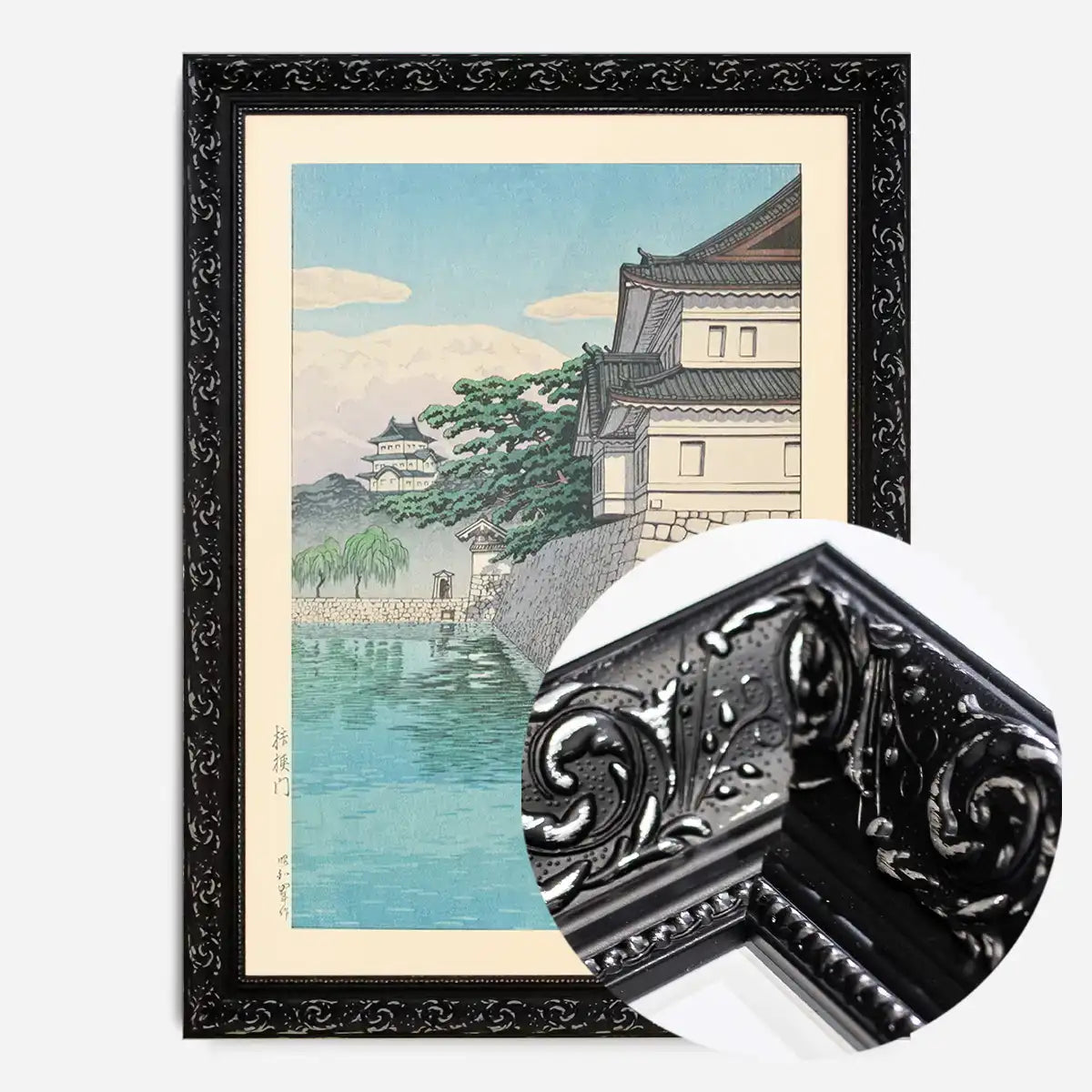Kikyomon Gate Print by Hasui Kawase