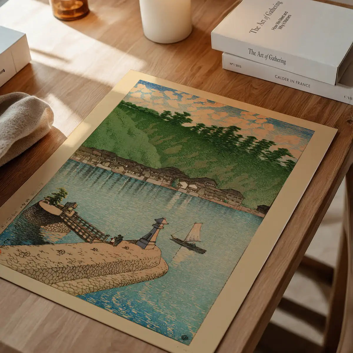 Mihogaseki Beach, Izumo Province Print by Hasui Kawase