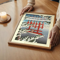 Miyajima in Snow Print by Hasui Kawase