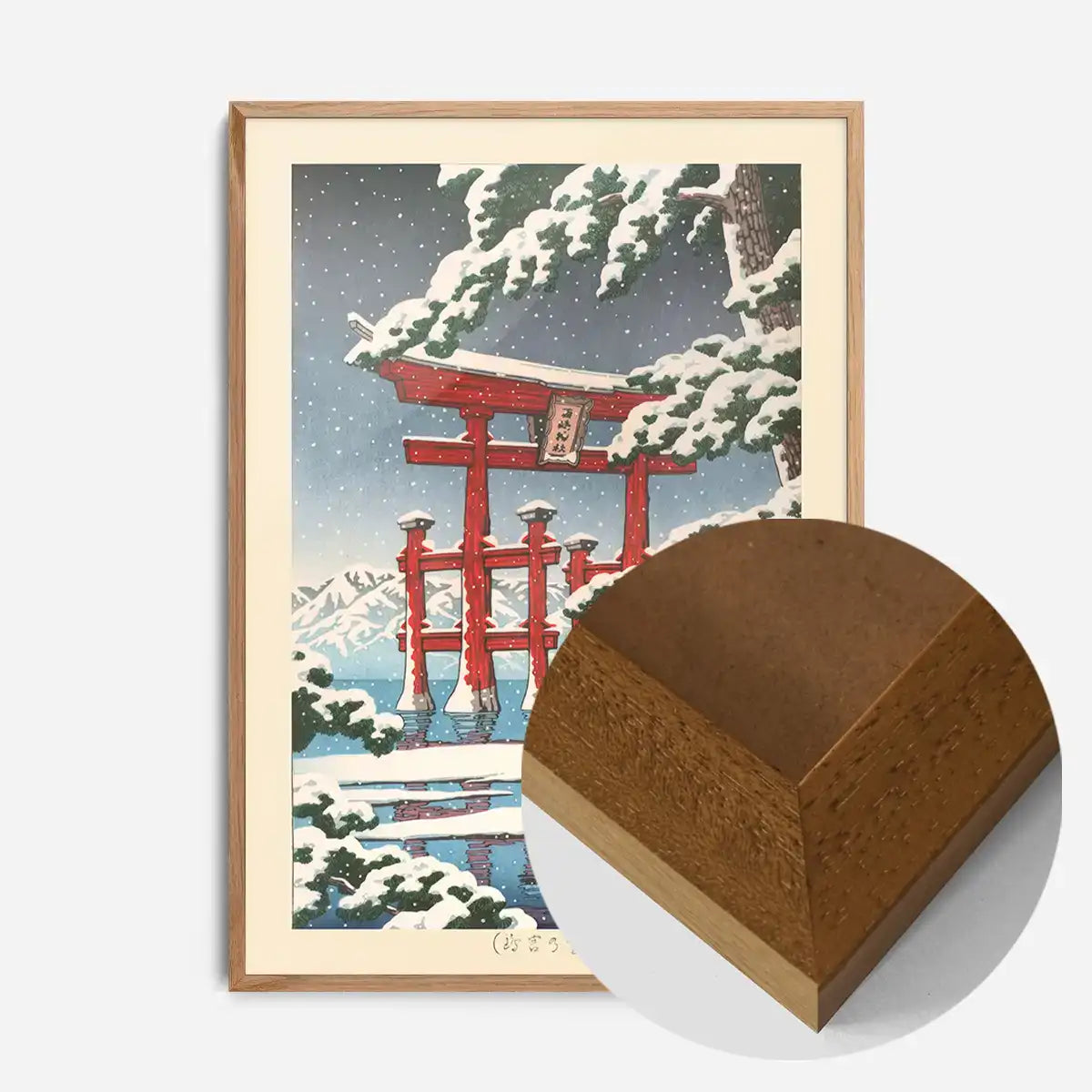 Miyajima in Snow Print by Hasui Kawase