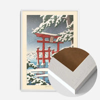 Miyajima in Snow Print by Hasui Kawase