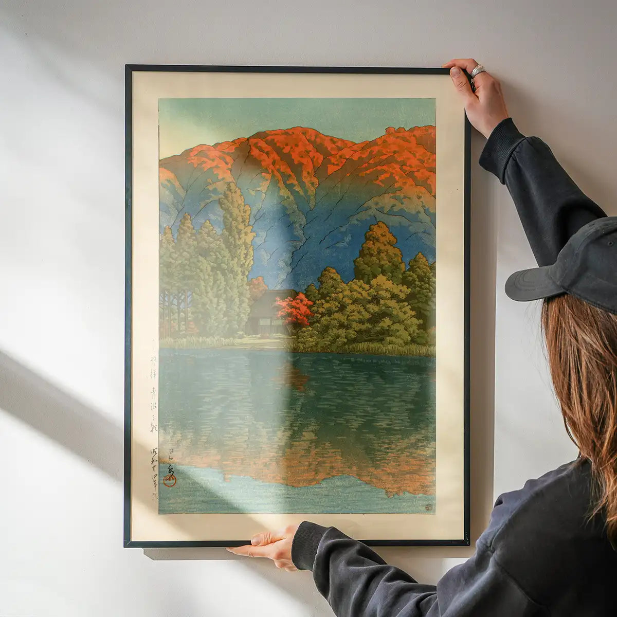 Morning at Ao Marsh, Ura Heights Print by Hasui Kawase