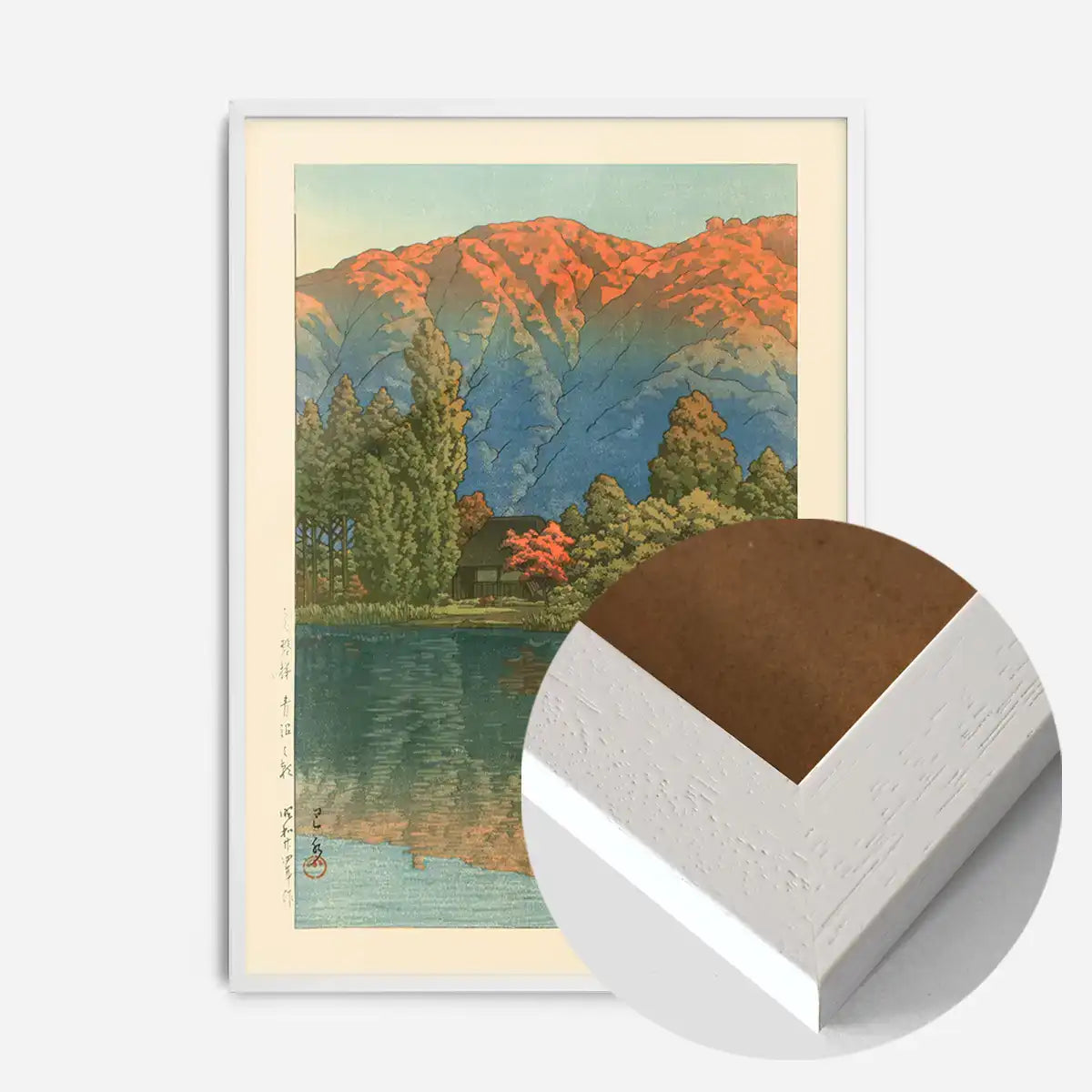 Morning at Ao Marsh, Ura Heights Print by Hasui Kawase