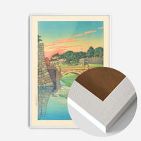 Morning at Niju Bridge Print by Hasui Kawase