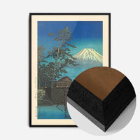 Mt. Fuji in Moonlight and Kawaibashi Bridge Print by Hasui Kawase