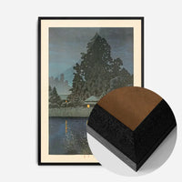 Rain at Omiya Print by Hasui Kawase