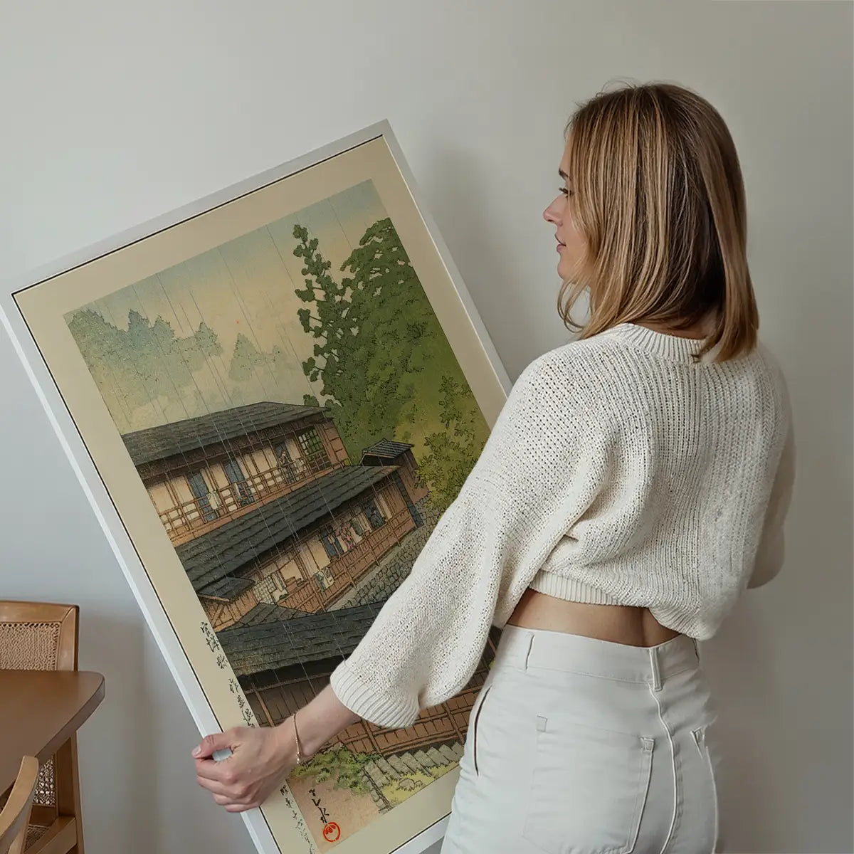 Sakunami Hot Springs Print by Hasui Kawase
