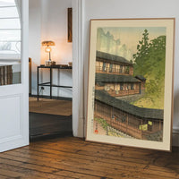 Sakunami Hot Springs Print by Hasui Kawase