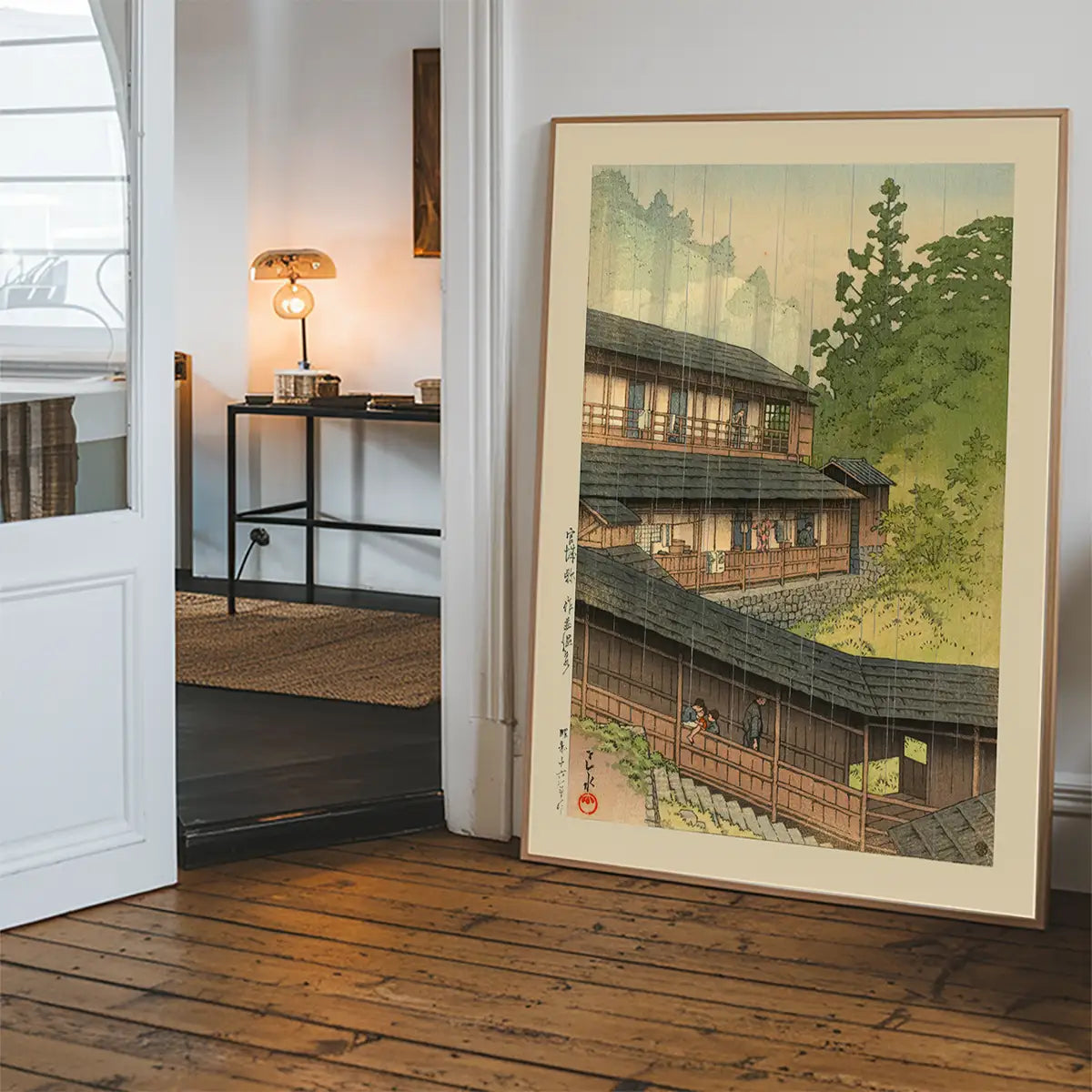 Sakunami Hot Springs Print by Hasui Kawase