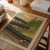 Sakunami Hot Springs Print by Hasui Kawase