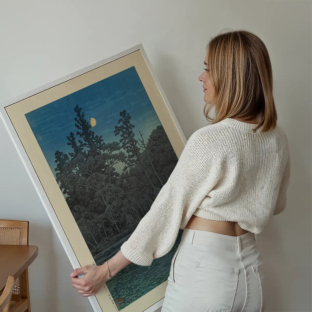 Sanpoji Pond, Shakujii Print by Hasui Kawase
