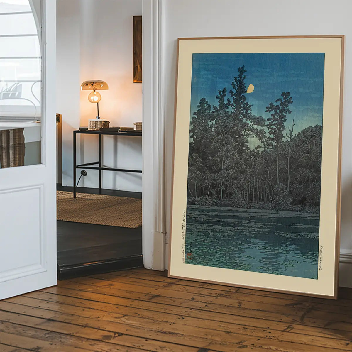 Sanpoji Pond, Shakujii Print by Hasui Kawase