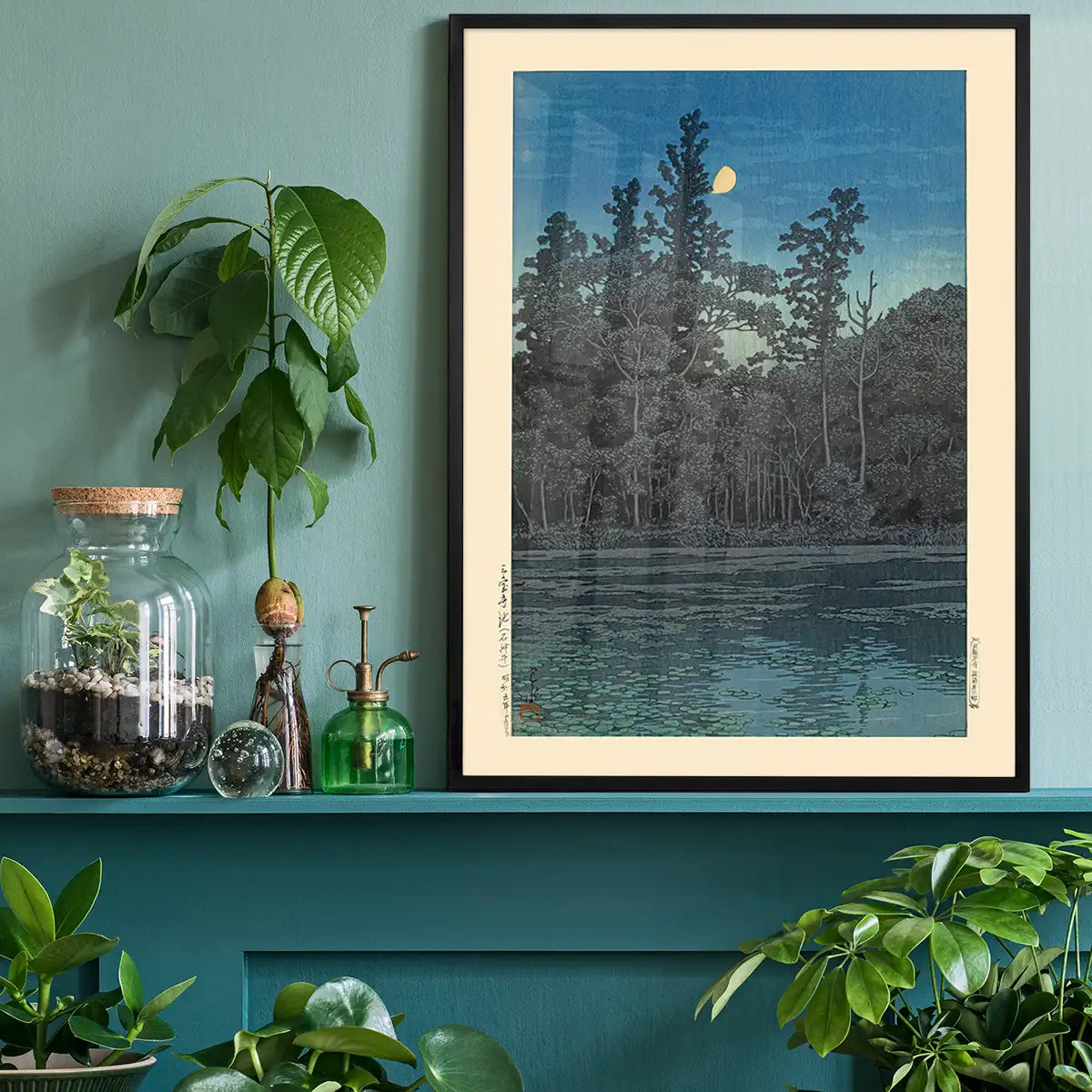 Sanpoji Pond, Shakujii Print by Hasui Kawase