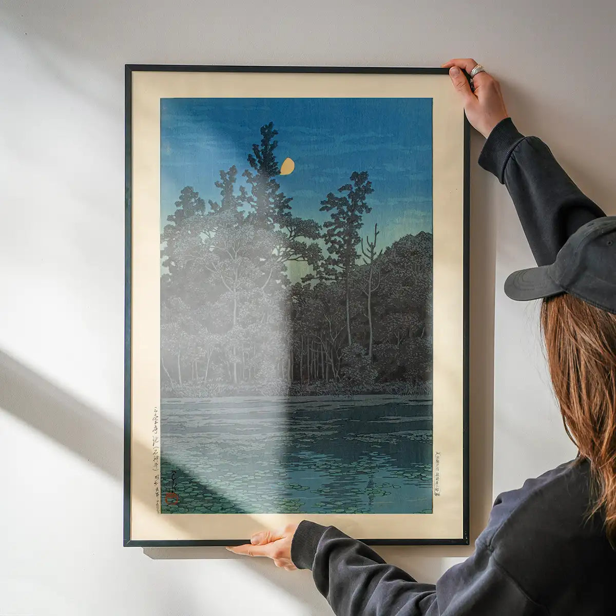 Sanpoji Pond, Shakujii Print by Hasui Kawase