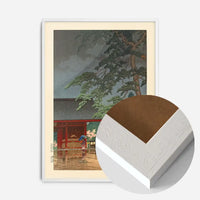Spring Rain at Gokoku-ji Print by Hasui Kawase