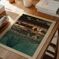 A Section of Byodo-in Temple, Uji Print by Hasui Kawase