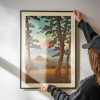 Evening at Tagonoura Print by Hasui Kawase