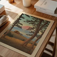 Evening at Tagonoura Print by Hasui Kawase