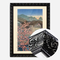 Evening Spring at Kintai Bridge Print by Hasui Kawase