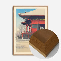 Fine Day After Snow at Asakusa Kannon Temple Print by Hasui Kawase