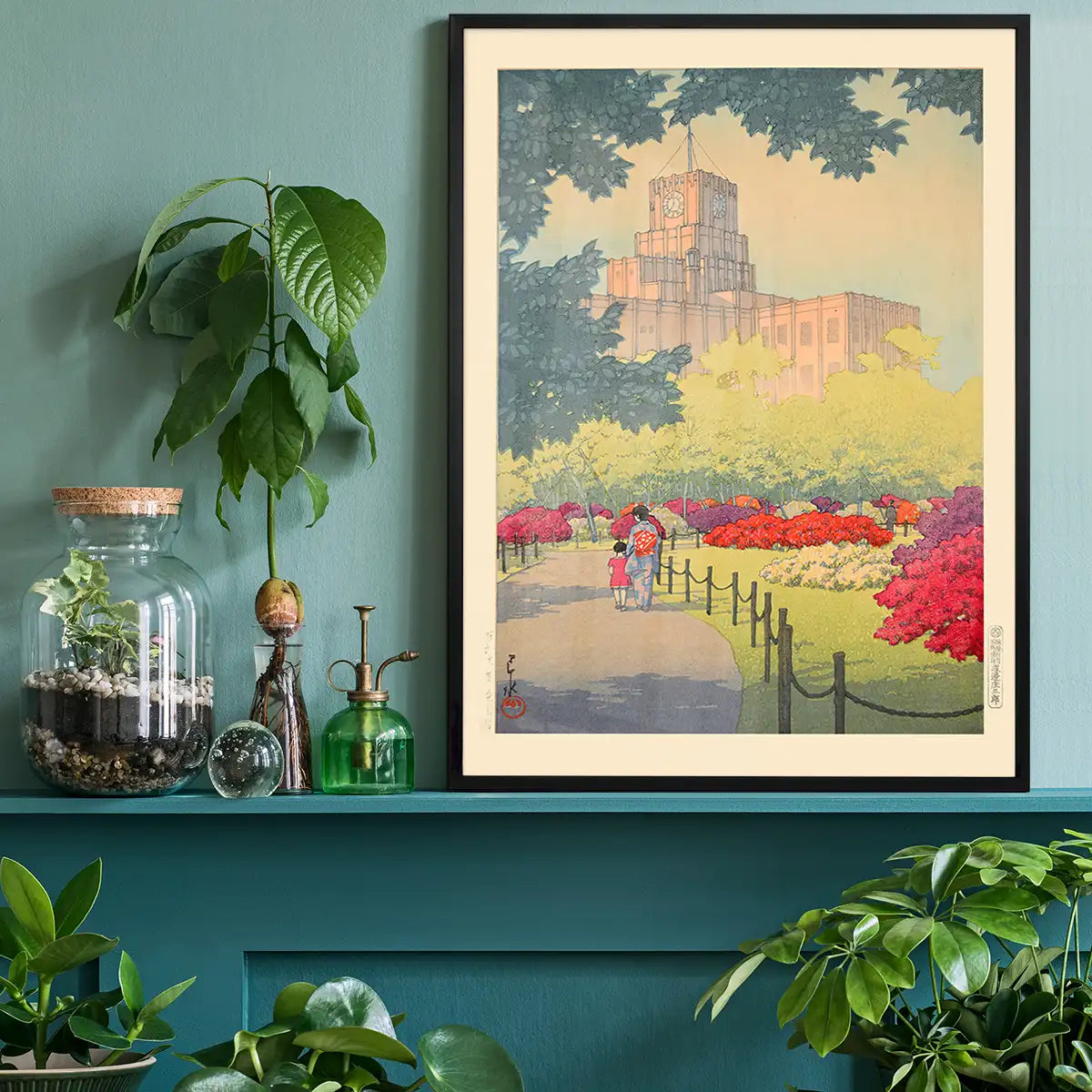 Hibiya Park in Spring Print by Hasui Kawase