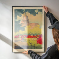 Hibiya Park in Spring Print by Hasui Kawase
