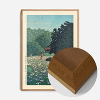 Iris Garden at Meiji Shrine, Tokyo Print by Hasui Kawase