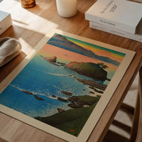 Kude Beach in Wakasa Print by Hasui Kawase