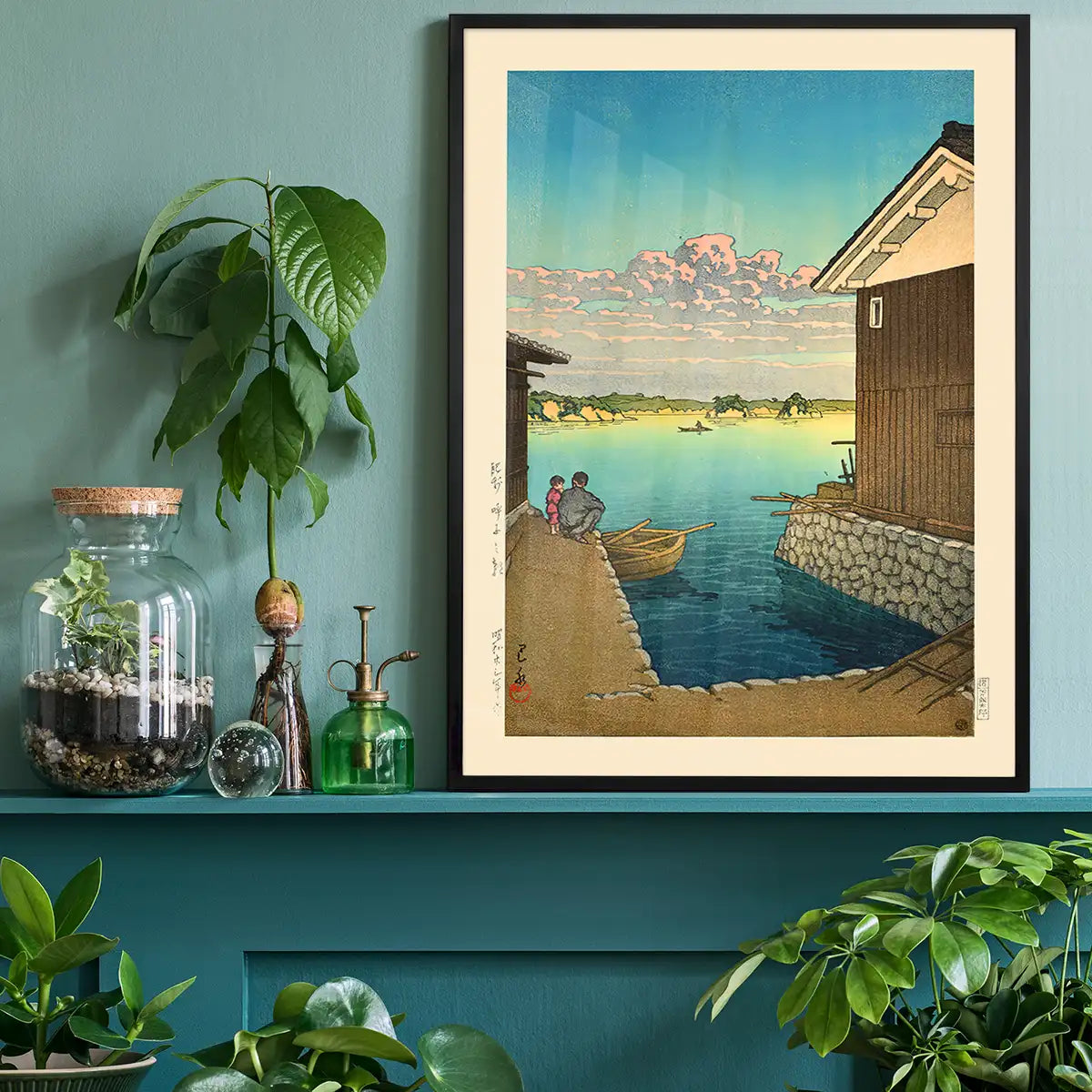 Morning in Yobuko, Hizen Print by Hasui Kawase
