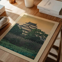 Nagoya Castle Print by Hasui Kawase