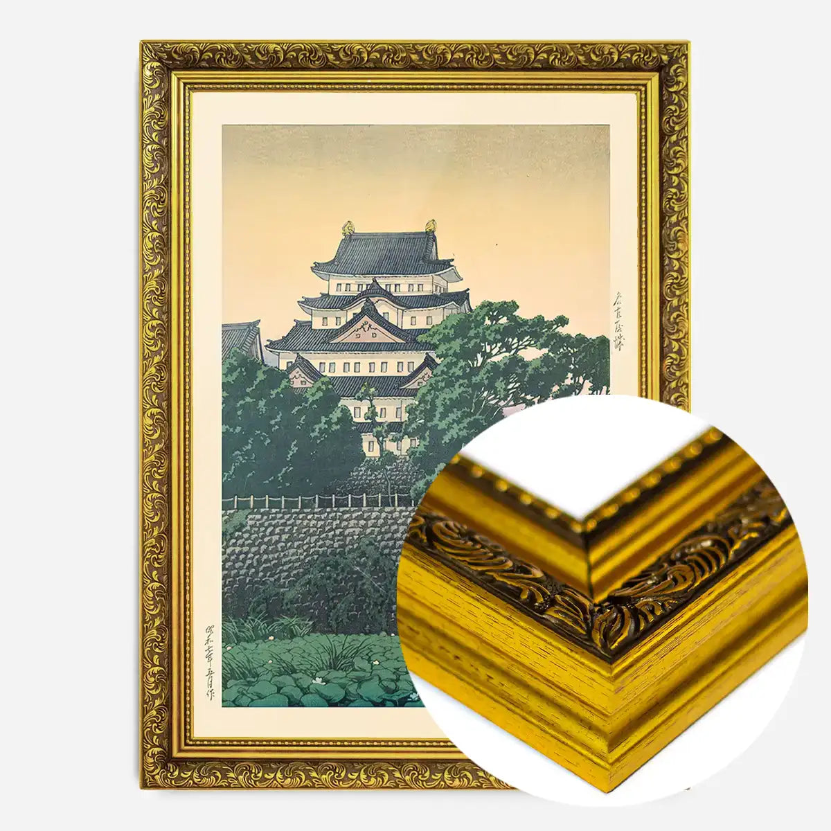 Nagoya Castle Print by Hasui Kawase