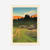 Nakayama Plain, Miyagi Prefecture Print by Hasui Kawase