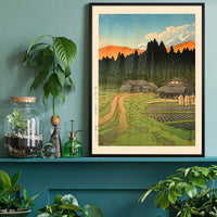Nakayama Plain, Miyagi Prefecture Print by Hasui Kawase