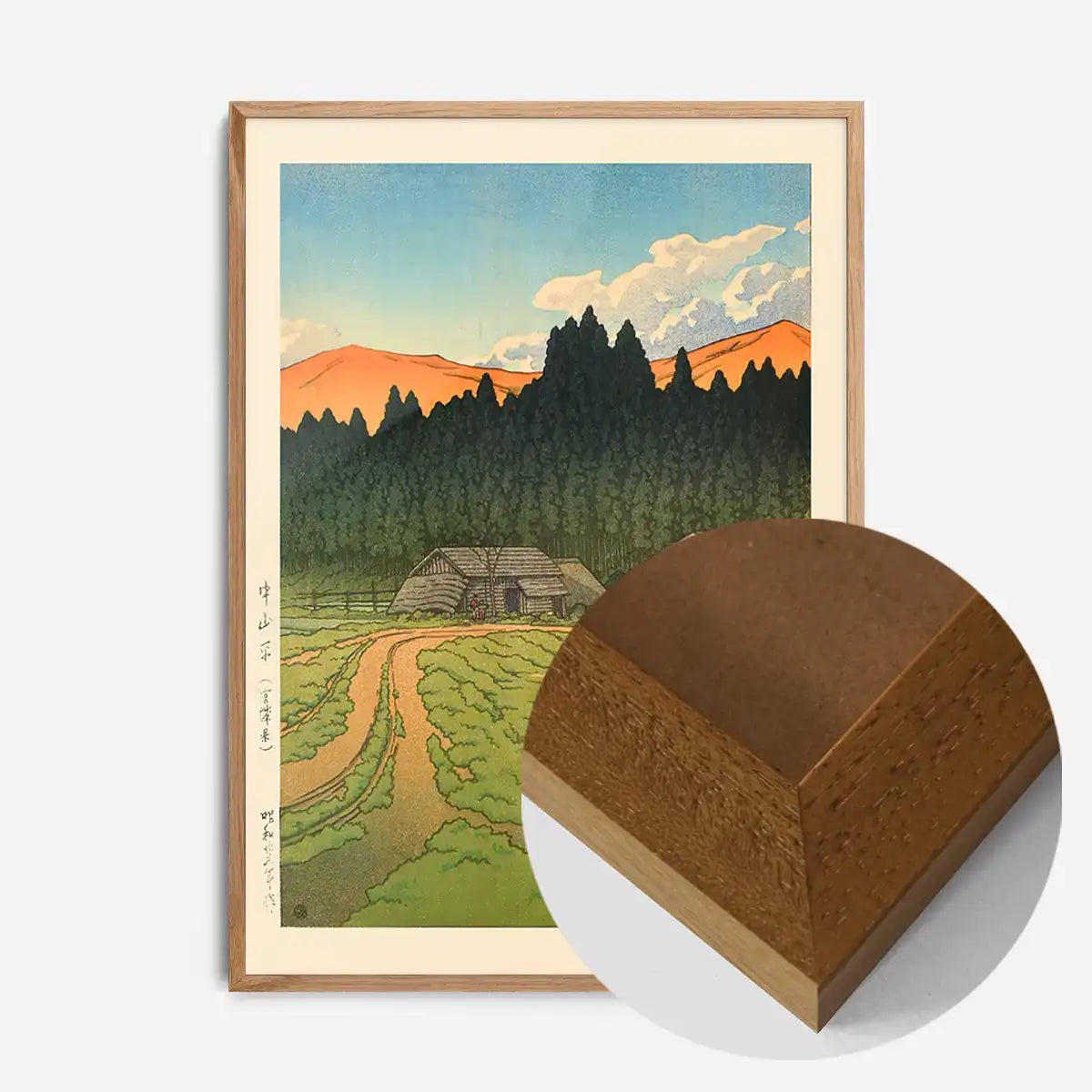 Nakayama Plain, Miyagi Prefecture Print by Hasui Kawase