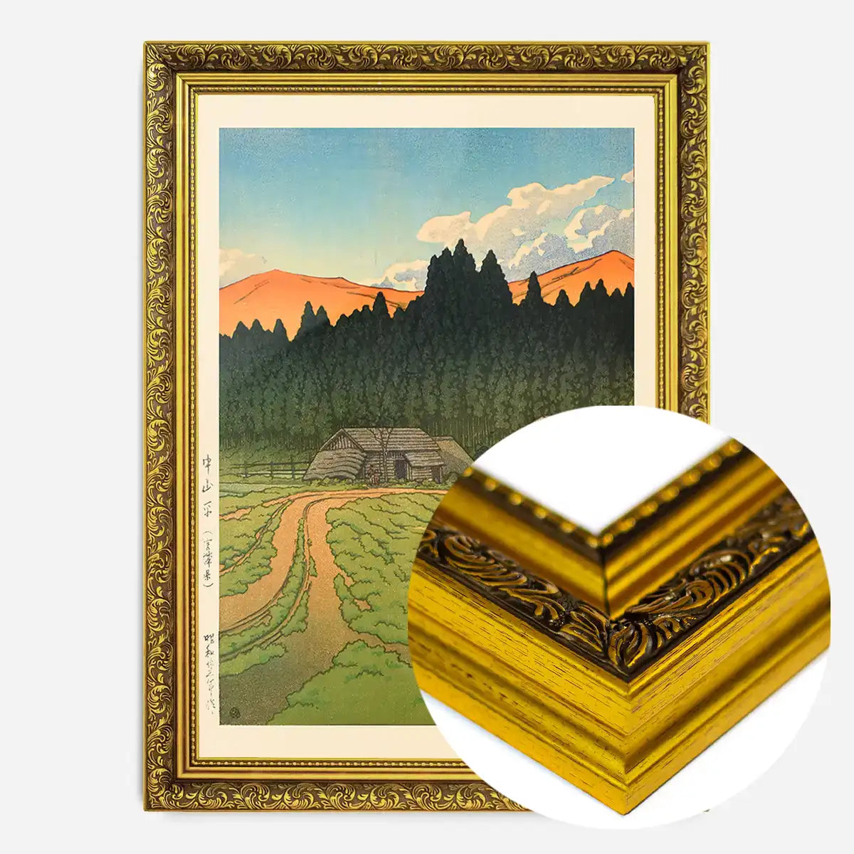 Nakayama Plain, Miyagi Prefecture Print by Hasui Kawase